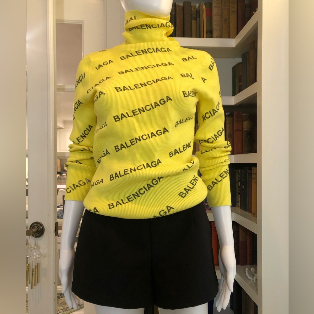 Vibrant Yellow Turtleneck